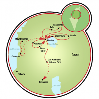 Tour de Bicicleta Estrela do Norte Map