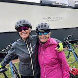 At our barge Getty fitted for our bikes (photo by Pauline L.)