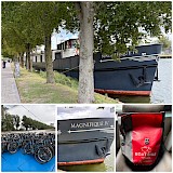 Awesome bikes and barge! (photo by Karen C.)