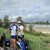 Catherine & Judy along the Po River! (photo by Catherine H.)