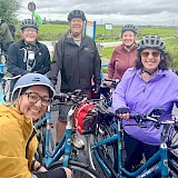 Rainy but riding (photo by Lori A.)