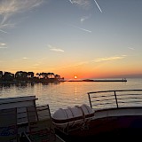 Sunset from the Andela Lora (photo by Julie B.)