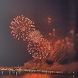 Private "front row seats"  for Porec's firworks! (photo by Heathet B.)