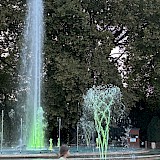 Musical fountain, Margit Island, Budapest (photo by John L.)