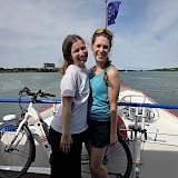 Alice our barge steward and Irene our trip leader (photo by Carol C.)