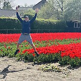 Somebody sure loves the tulip fields (photo by Betsy S.)