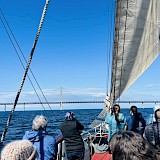 On board the "Atlantis", hoisting sails (photo by jean b.)