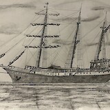 A sketch of the Atlantis presented to the Captain. (photo by Bob C.)