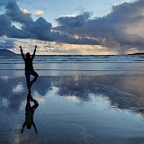 The stunning Inch Beach at Sunset (photo by Lori C.)