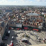 view from the top of the Belfry tower in Bruges (photo by Jan V.)