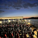 Sunset on the Danube. (photo by Ellen D.)
