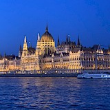 Budapest Parliament Building, the view from our ship. (photo by Donna H.)
