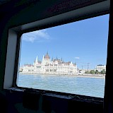 The view from our cabin in Budapest! (photo by Theresa G.)
