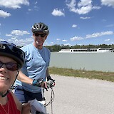 The Primadonna cruising along as we cycle (photo by Stuart F.)