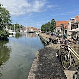 A lovely town for a coffee stop (photo by Nancy F.)