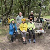 Lunch on the trail. (photo by Rachel T.)