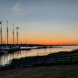 Boat docked at Makkum (photo by Cheryl S.)