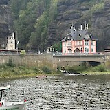 Short ferry ride to Hotel Praha in Hrensko (photo by Deborah B.)