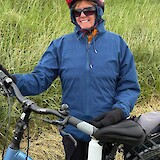 I had 5 layers on a rainy day ride (photo by Dorothy T.)
