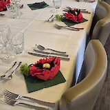 Beautiful dinner table setting (photo by Dorothy T.)