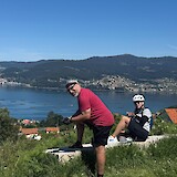 The views while waiting for our fellow riders flat tire repair. (photo by Patricia & Steve M.)