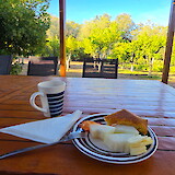 Breakfast at the farm (photo by MaryAnn L.)