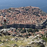 Mountain top view of Old Town Dubrovnik (photo by Jonathan W.)