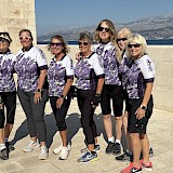 New lilac bike shirts bought on Hvar (photo by Jonathan W.)