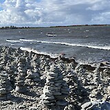 Stone cairns Ohessaare (photo by Mary alice K.)