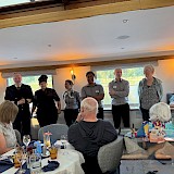 Celebrating our crew at the Captains Dinner. (photo by Cathy K.)