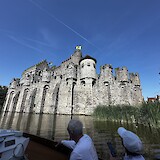 View of Castle in Ghent from river tour. (photo by Sue B.)