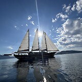 The beautiful Thalassa, our home from April 3-10 (photo by Kathleen S.)