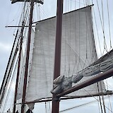 Our schooner under sail. (photo by Susan L.)
