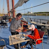 We got bad colds.  The staff helped us keep from spreading it by searing us our meals on deck. (photo by Susan S.)