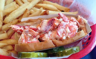 Maine lobster roll, of course! Flickr:Amanda