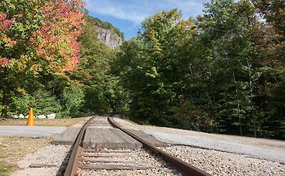 Railroad near Arethusa Falls, White Mountains, New Hampshire. Flickr:vladislav@munich