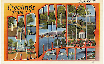 Greetings from Bar Harbor, Maine. Flickr:Boston Public Library