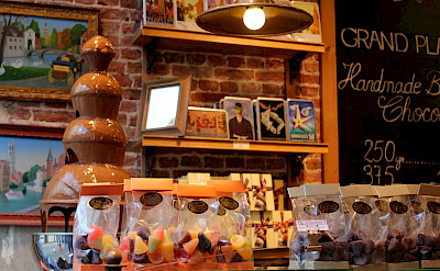 Chocolate shop in Bruges in West Flanders, Belgium.Flickr:Jeff & Brian