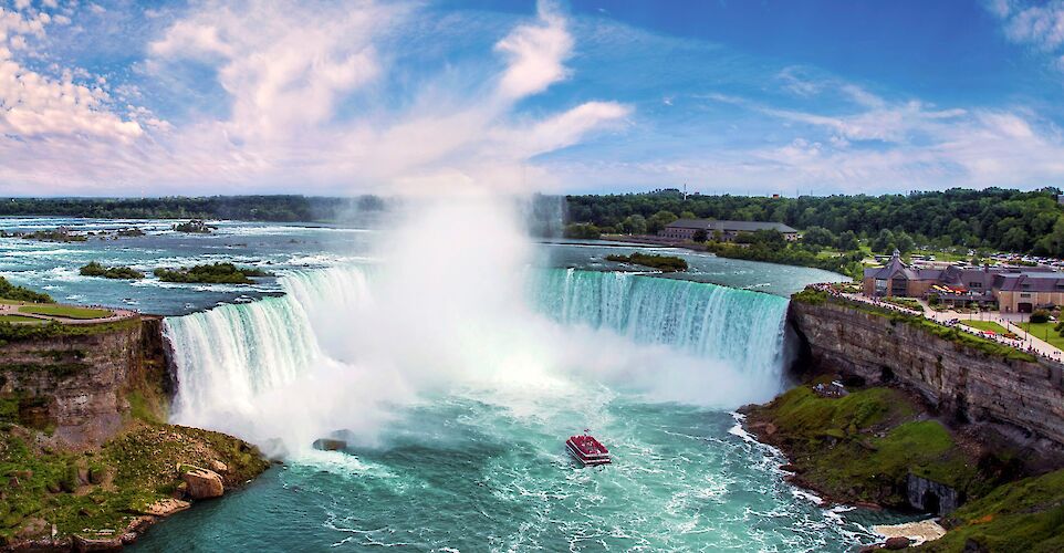 Niagara Falls in Canada. 