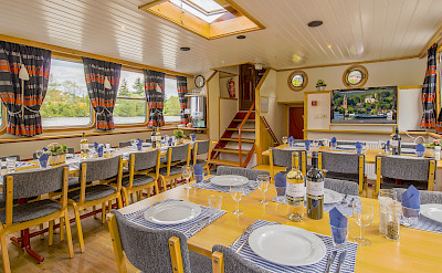 Dining room on the Allure | Bike & Boat Tours