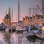 Dutch Villages of Friesland - Harbor in Hoorn, North Holland, the Netherlands. Flickr:b k 52.641265, 5.070496