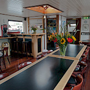 Saloon and dining area - Sarah | Bike & Boat Tours