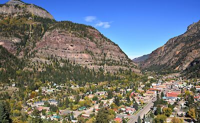 Ouray among the San Juan Mountains in Colorado. Flickr:Mike McBey