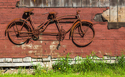 Old bike in Maine! Flickr:Paul VanDerWerf