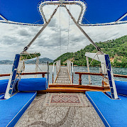 Lounge mats on deck | Bahriyeli | Bike & Boat Tours
