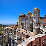 Porto to Lisbon - Palácio Nacional da Pena in Sintra, Portugal. Flickr:Feliciano Guimarães 38.787472, -9.390397