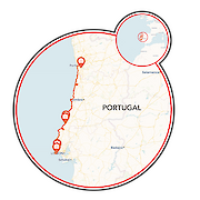 Porto to Lisbon Map