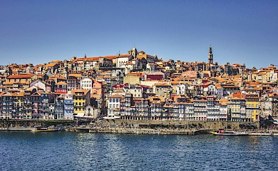 View of Porto from the river, Portugal. Unsplash@K Mitch Hodge