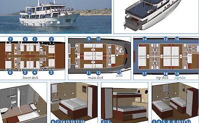 Deck levels and cabin types