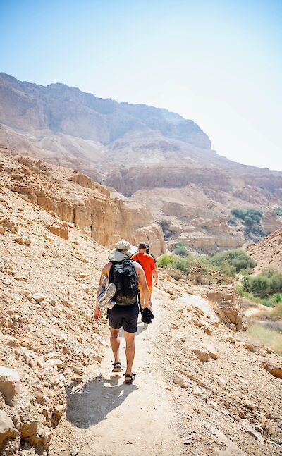 Hiking in Ein Gedi, Israel. Unsplash:Peter Pryharski
